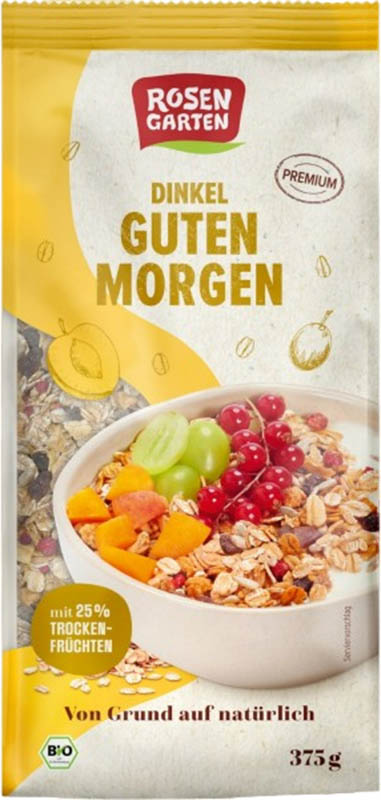 Rosengarten Müsli Dinkel Guten Morgen, 375g