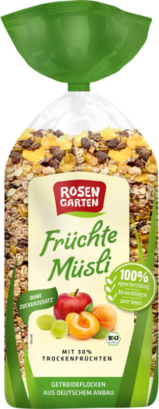 Rosengarten Müsli Früchte, 750 g