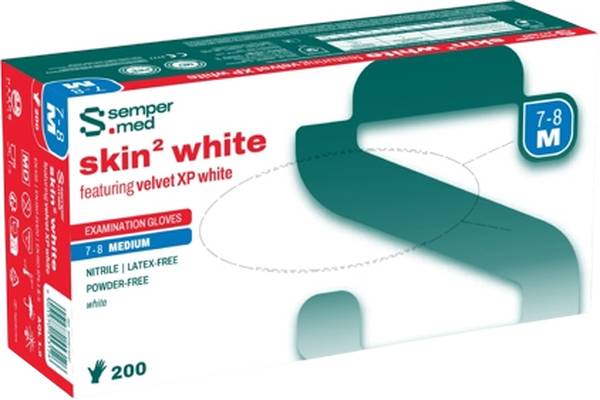 SEMPERMED skin2 white M, 200 Stück
