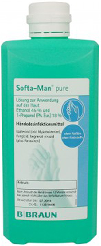 SOFTA-MAN Pure Händedesinfektionsmittel, 500 ml