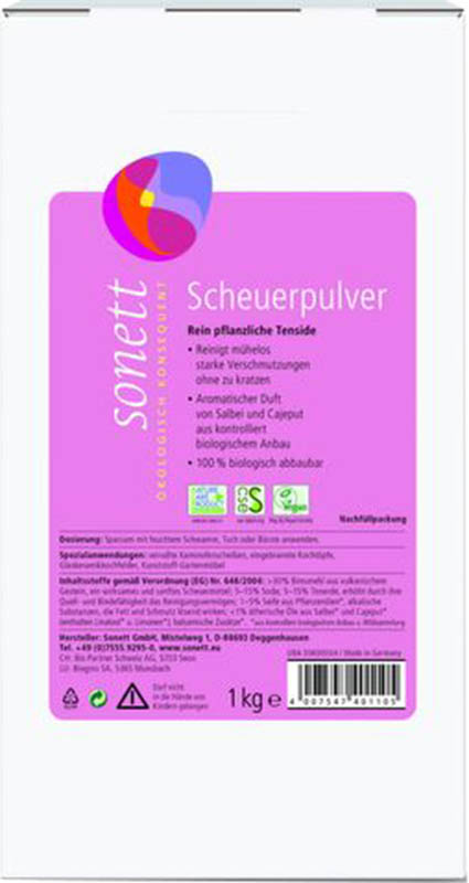 Sonett Scheuerpulver, Nachfüllbeutel, 1 kg