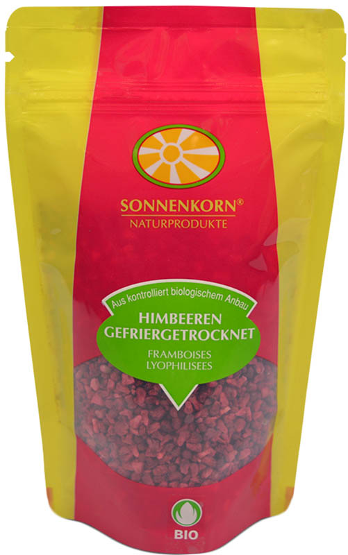 Sonnenkorn Himbeeren gefriergetrocknet Bio Knospe, 40 g