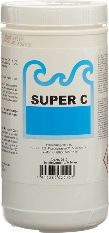 SUPER C Chlorschocktabletten 70g, 12 Stück
