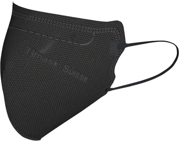 TIMASK Maske FFP2 schwarz, 20 Stück