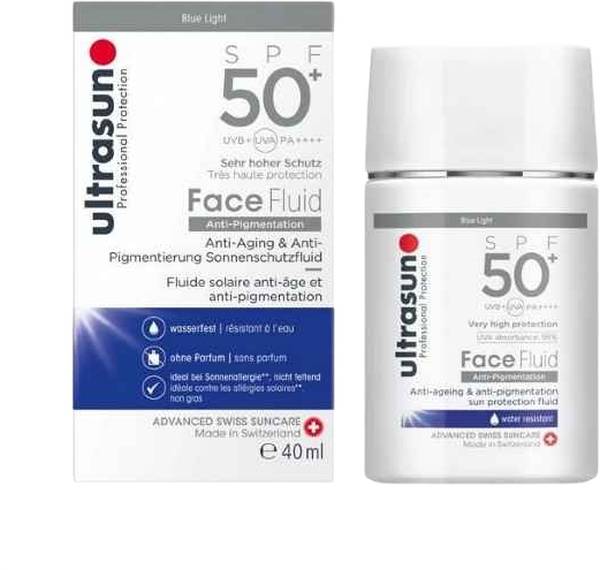 ULTRASUN Face Fluid Anti-Pigment SPF50+, 40 ml
