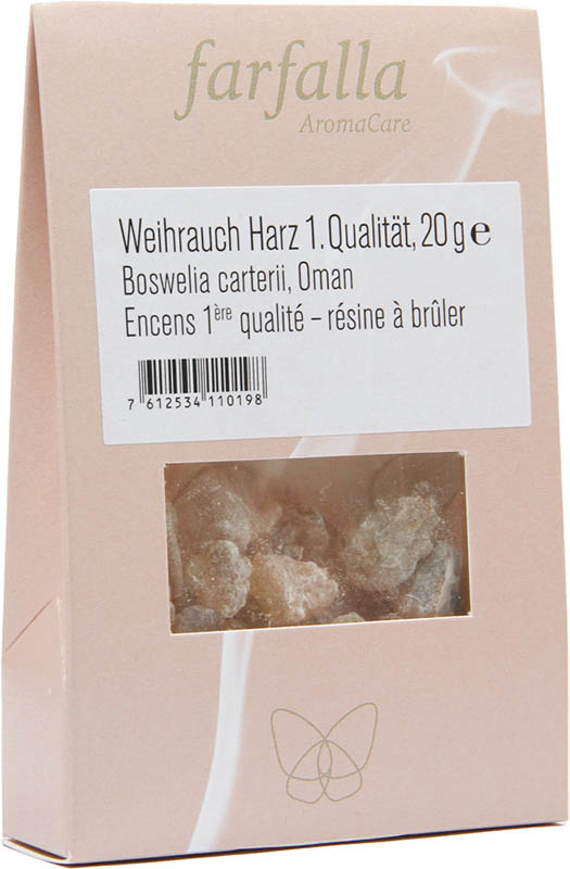 Farfalla Räucherharz Weihrauch 1. Qualität, 20g