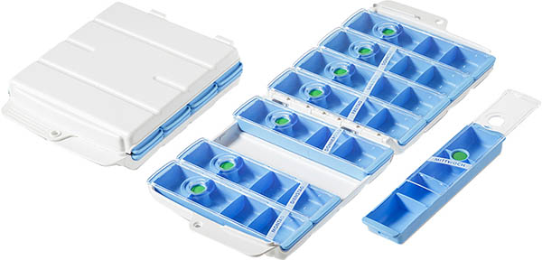 WIBOX Pro Medidispenser 7 Tage 4 Fächer/Tag Koffer DE