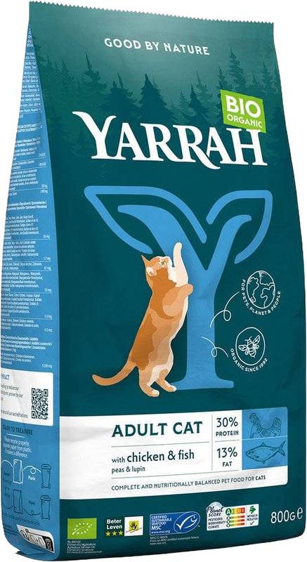 YARRAH Katzenfutter Hühnerkroketten mit Fisch