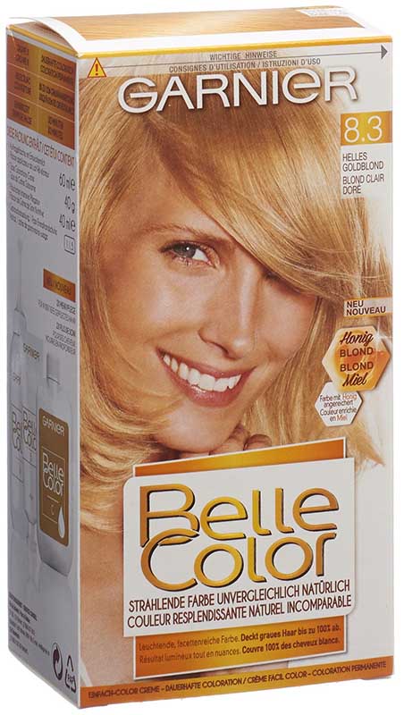 GARNIER Belle Color Haarfarbe – 3_Blond Doré Naturel, Für Natürliche Blonde Töne