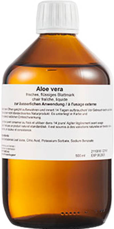 PHYTOMED Aloe Vera Saft Blattmark usserlich, 500 ml | Online Apotheke  Schweiz | Online Drogerie | puravita.ch