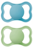 MAM Air Nuggi Silikon 16-36M blue/green, 2 Stück