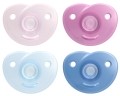 Avent Philips Nuggi Soothie Heart 0-6M hellblau/blau/rosa/lila, 2 Stück