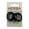 HERBA Haarbinder schwarz 12 Stk., Ø 2.5 cm