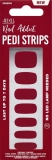 Ardell Nail Addict Strips Pedicure Sangria, 16 Stück