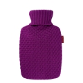 Frosch Wärmflasche PVC Plant 1.8l Bio Strickbezug Himbeere