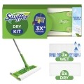 SWIFFER  Boden Starterset Stab+Trockentücher+Wischtücher