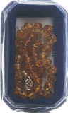 AMBERSTYLE ambre 32cm cognac clair mousqueton