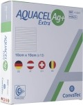 AQUACEL Ag+ Extra compresse 10 x 10cm, 10 pièces