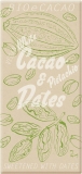BioeCacao Dattelschokolade White Pistachio, 90 g