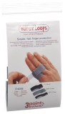 3PP Buddy Loops 3/4 largeur 1.90 cm gris, 5 pièces