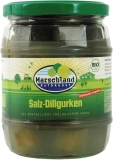 Marschland Naturkost Salz-Dillgurken milchsauer vergoren, 580 ml