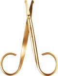 Rubis Nasenhaarschere gold