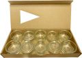Eubiona Teelicht-Halter aus Glas, 10 Stück