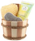 SIDEFYN Geschenkset Holzkübel Duschcreme sidefyn Merci 