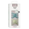 BIBS Supreme Silicon Symmetrical 6-12m island sea sage, 2 pièces