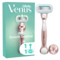 GILLETTE Rasoir Venus Pro Smooth Sensitive avec 1 lame et support de douche