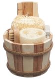 SIDEFYN Geschenkset Holzkübel ohne Produkte