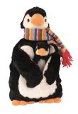 Sänger Wärmflasche Plüschtier 0.8l Pinguin James und Baby Jamie