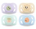 Avent Philips sucette ultra start 0-2 mois vert clair/bleu clair/orange/lila motif, 2 pièces