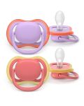 Avent Philips Sucette Ultra Air Day 18+M rose/rouge, 2 pièces