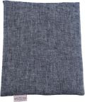 Herzzucker Raps Wärmekissen 26x21cm Leinen blau