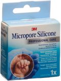 3M Micropore Silicone Heftplaster, 2.5cm x 5m