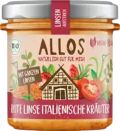 Allos Tartinade de lentilles rouges aux herbes italiennes, 140 g