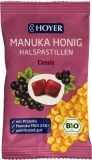 Hoyer Pastilles pour la gorge au miel de Manuka, sachet de cassis, 30 g
