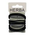 HERBA Haarbinder schwarz 8 Stk., Ø 5 cm