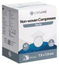 LIVSANE compresse en non-tissé 7.5x7.5cm stérile, 2 x 25 pièces