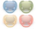 Avent Philips Nuggi Ultra Soft 0-6M hellblau/grün/beige/rosa, 2 Stück