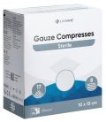 LIVSANE Compresses de gaze 10x10cm stériles, 2 x 25 pièces
