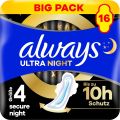 ALWAYS Ultra Binde Secure Night mit Flügel BigPack, 16 Stück
