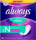 ALWAYS protège-slip normal parfum fraîcheur BigPack, 56 pièces