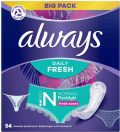 always protège-slip Daily Fresh Flexi normal Bigpack, 54 pièces