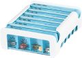 ANABOX Medidispenser 7 Tage 4 Fächer hellblau, D/F/I