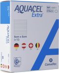 AQUACEL EXTRA Hydrofiber Verband 5x5cm, 10 Stück