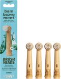 Bamboovement  Têtes de brosse en bambou compatibles avec Oral-B, lot de 4