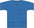 BARRIER Scrub Suit Shirt S blau, 48 Stück