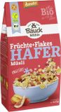 Bauck Mühle Muesli d'Avoine Flocons de Fruits Demeter Sans Gluten, 425 g